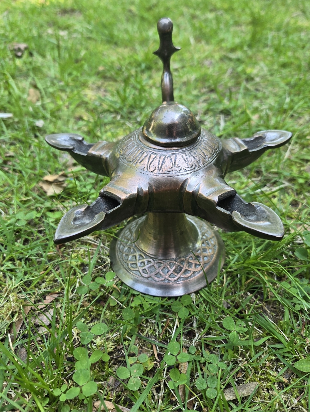 Vintage Metal Islamic Oil Lamp Decor Unique